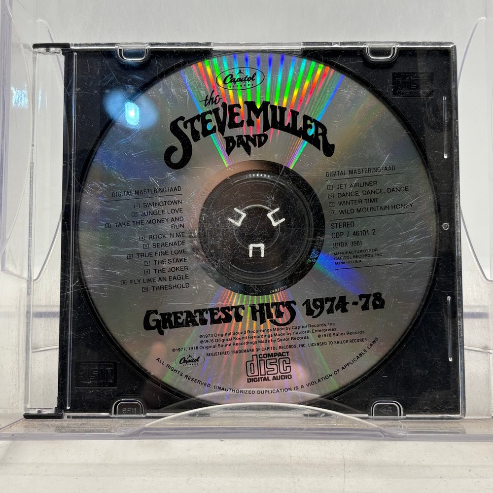 The Steve Miller Band Greatest Hits 1974-78 CD Capitol Records CDP 7 46101 2